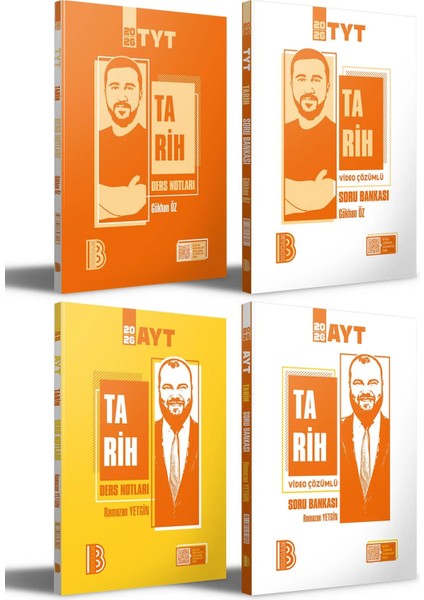 2026 Benim Hocam Tyt - Ayt Tarih Ders Notları - Soru Bankası Seti