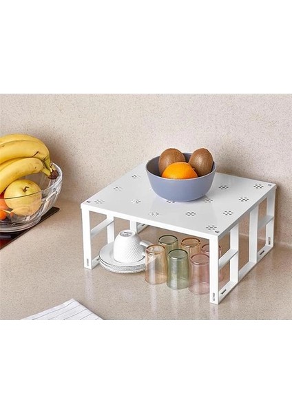 Dolap Içi Raf Düzenleyici - Beyaz Metal Dolap Içi Raf, Gıda Kiler Organizasyon ve fiyatları