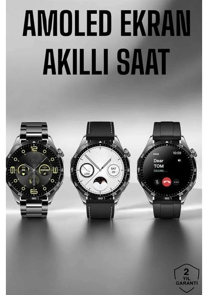 Akıllı Saat Metal Kordonlu Gps ve Nfc Uyumlu Arama Cevaplayan fiyatları