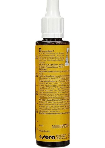 Costapur 50ML Akvaryum Dış Parazit Ilacı fırsatları