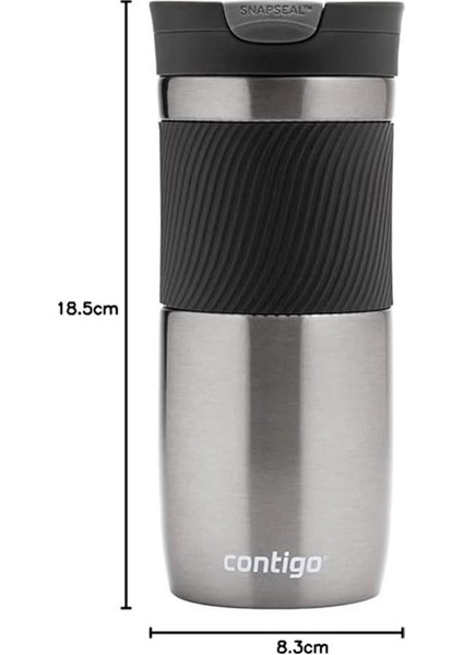 Contıgo Byron Snapseal Termos Bardak 470ML Koyu Gri