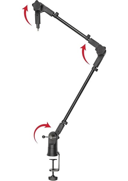 Ince Profil Masaüstü Mikrofon Standı Yayınlar, Podcast'ler, Içerik Oluşturma, Canlı