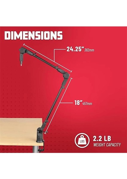 Ince Profil Masaüstü Mikrofon Standı Yayınlar, Podcast'ler, Içerik Oluşturma, Canlı