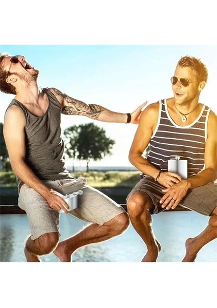 8 Oz 235 cc Cep Tipi Vidalı Kapak Çelik Konyak Viski Içki Matarası (Huni Dahil) fırsatları