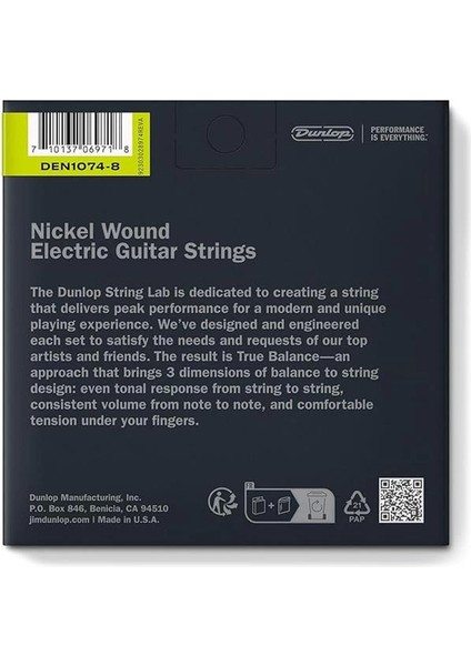 DEN1074 Nickel 8 Telli Elektro Gitar Teli (10-74) fiyatları