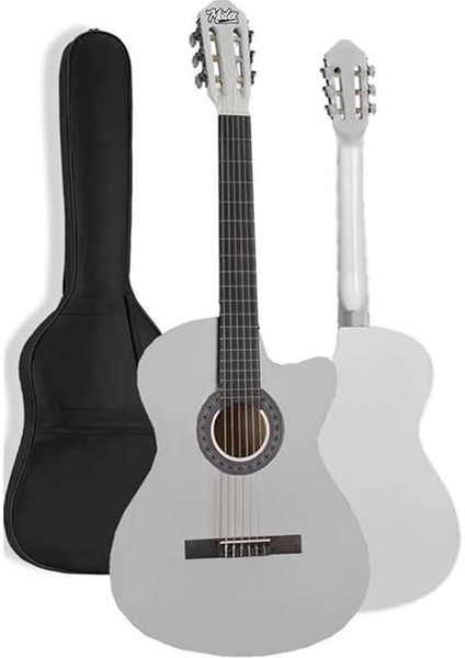 CG-395WH Beyaz Renk Kesik Klasik Gitar 4/4 Yetişkin Boy Sap Ayarlı Full Set fiyatları