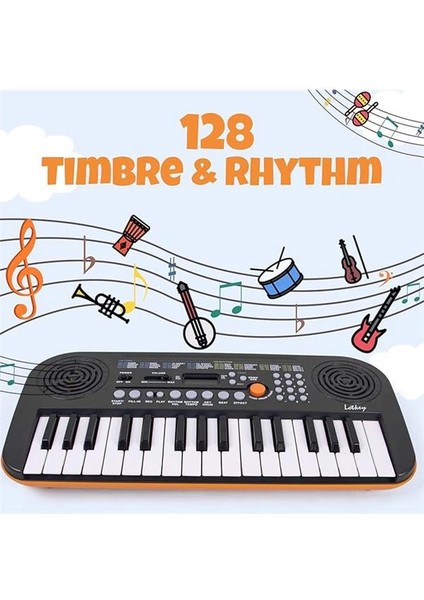 Mini Klavye Piyano 32 Tuşlu Küçük Taşınabilir Dijital Elektronik Klavye 30 Demo Şarkılı Müzik modelleri