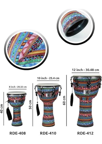 RDE-408 Afrika Çalgısı 8'' (Inch) Djembe indirimleri