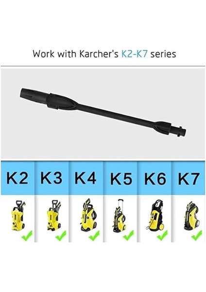 Karcher K Serisi Basınçlı Yıkama Makineleri Için Ayarlanabilir Nozullu Su Püskürtme Ucu, K2 K3 K4 K5 modelleri