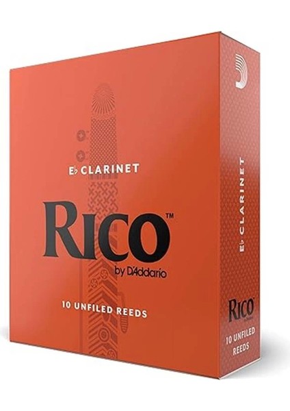 Rico By D'addario Eb Klarnet Için Yapraklar, Kalınlık 2,5, 10'lu Paket