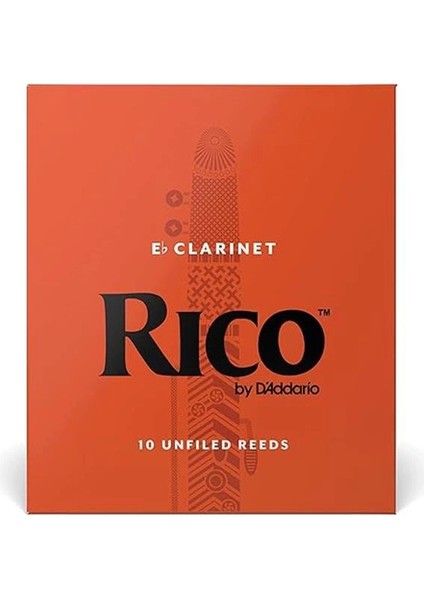 Rico By D'addario Eb Klarnet Için Yapraklar, Kalınlık 2,5, 10'lu Paket