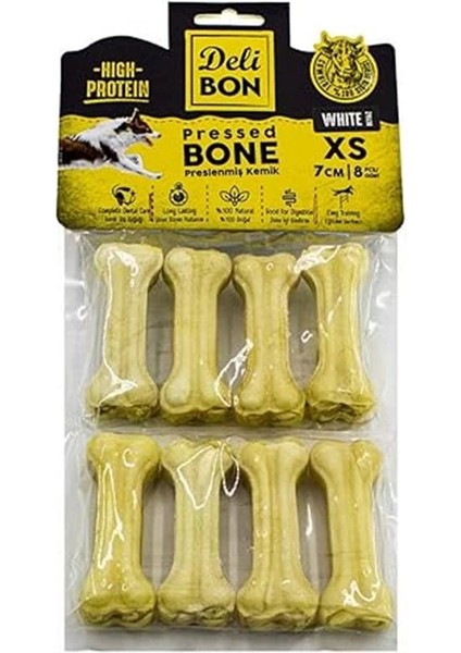 Delibon Gerçek Deriden Pres Kemik, 7 CMX8PCS., Beyaz fiyatları