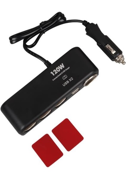 Olesson 1525 12-24V Çift Usb'lı 120W 80CM Kablolu 4'lü Araç Çakmak Çoklayıcı fırsatları