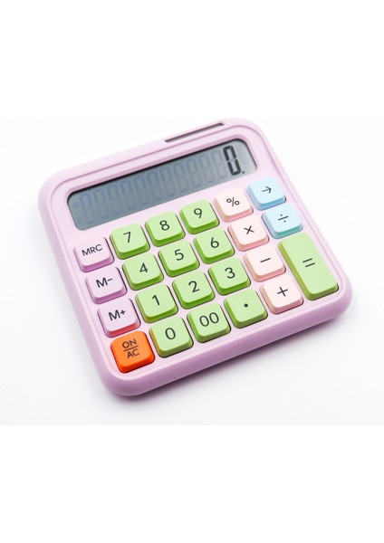 Pinterest Tarzı Renkli Pilli ve Güneş Enerjili 12 Haneli Hesap Makinesi (Renk Stoklara Göre) modelleri