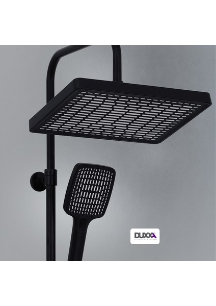 Atlas Termostatik Bataryalı Rain Duş Seti Siyah DTB.114.MS fırsatları