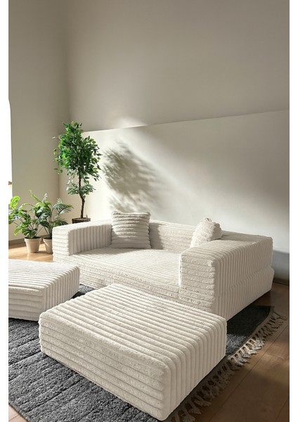 Softora Koltuk/yatak – 2’si 1 Arada Yataklı Koltuk Katlanır Kanepe Kadife Kumaş