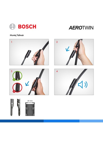 Aerotwin Silecek Seti [600/400 mm] Fiat Doblo Iı (2009<) - Doblo Iıı (2022>)
