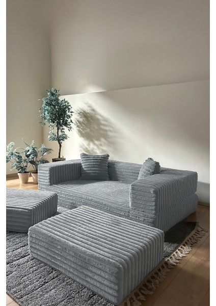 Softora Koltuk/yatak – 2’si 1 Arada Yataklı Koltuk Katlanır Kanepe Kadife Kumaş