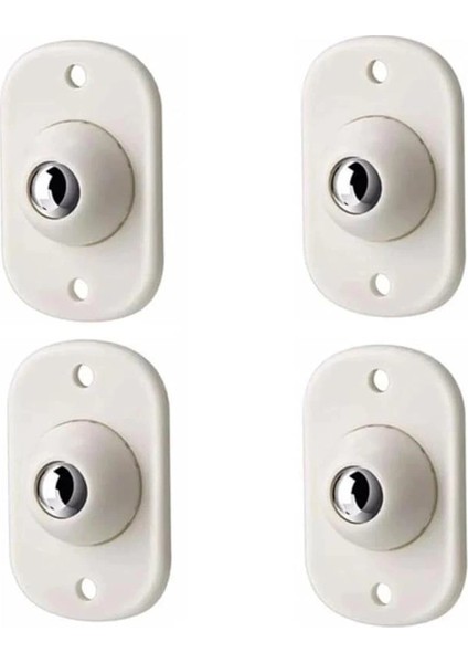Pratik Bilyeli Eşya Kaydırma Aparatı, 4'lü Set Mini Yapışkanlı Tekerler, 360 Derece