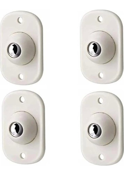 Pratik Bilyeli Eşya Kaydırma Aparatı, 4'lü Set Mini Yapışkanlı Tekerler, 360 Derece