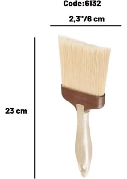 Dekor Sentetik Vernik Fırça Seti 20 Mm,40 Mm,60 Mm,80 MM,100 mm 5 Li