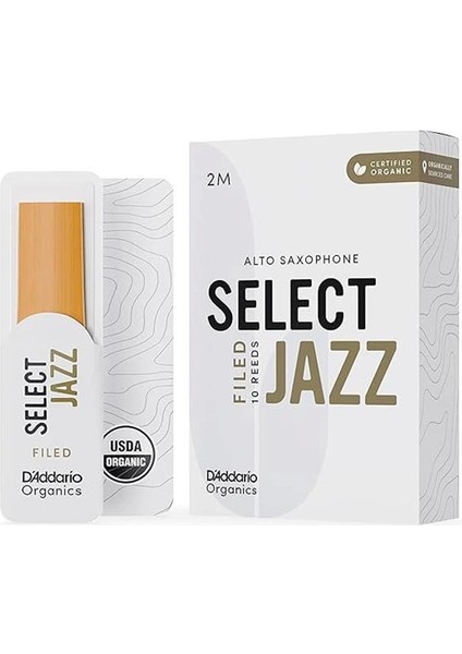 D'addario Organik Select Jazz Filed Alto Saksafon Dilleri - Saksafon Boruları - Ilk ve Tek Organik