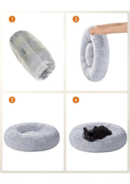 PGW039G01 Köpek Yatağı, Kedi Yatağı, Çörek Yastığı, Yıkanabilir, Ortadan Kaldırılabilir fırsatları