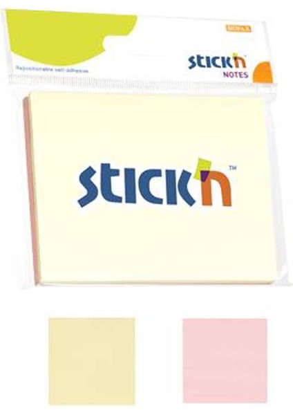 Stıckn Yapışkanlı Not Kağıdı 100 Yp 76X102 2 Pastel Renk 21094