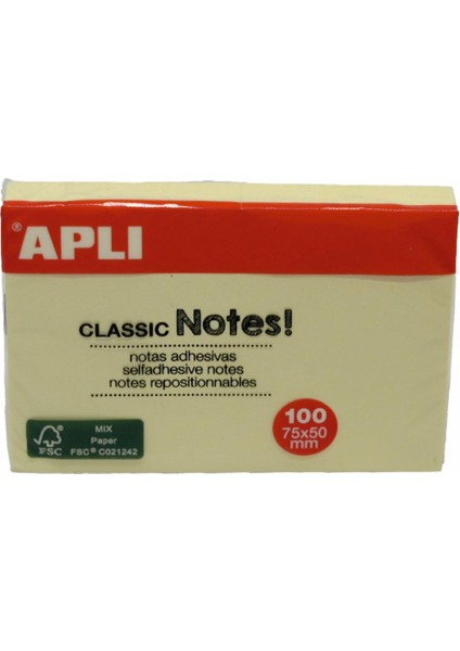 Yapışkanlı Not Kağıdı 75X50 10971