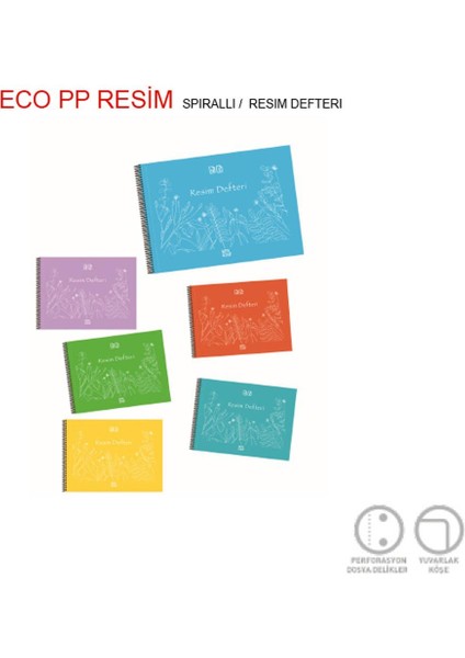 Resim Defteri Eco Plastik Spiralli 35X50 25 Yp 4957