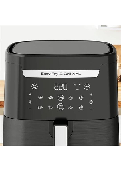 Easy Fry & Grill 2'si 1 Arada 6,5 Litre Xxl Az Yağlı Fritöz - 4300009190 fırsatları