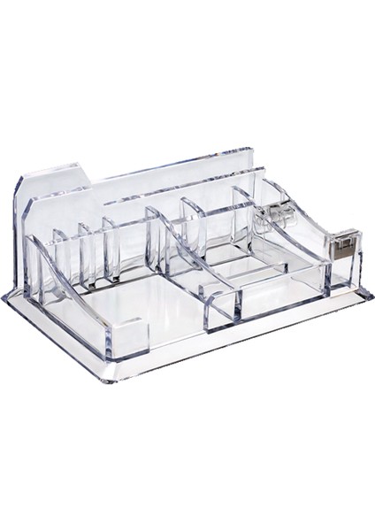 Masa Seti Ataşlık-Kağıtlık-Kalemlik Bant Makinalı Plastik Şeffaf Klm 302