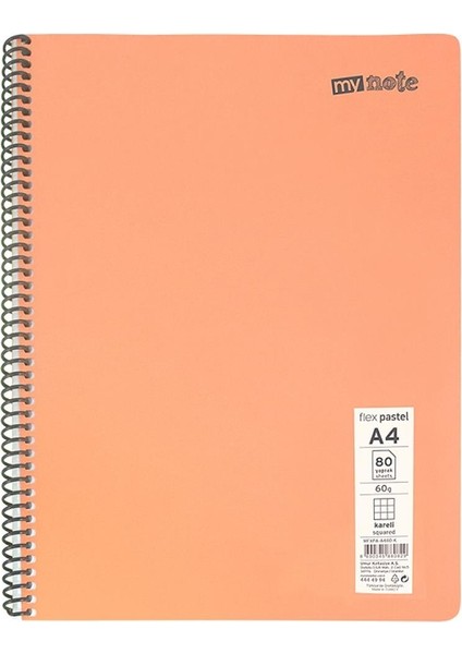 Defter Flex Pastel A4 120 Yp Çizgili