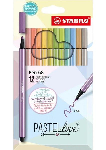 Pen 68 Pastellove 12 Li