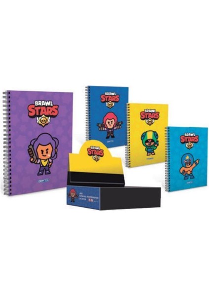 Spiralli A6 Karton Kapak Defter Brawl Star