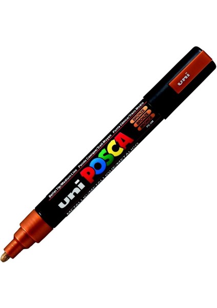 Posca 1.8-2.5 Su Bazlı Poster Markörü Bronz Pc-5m