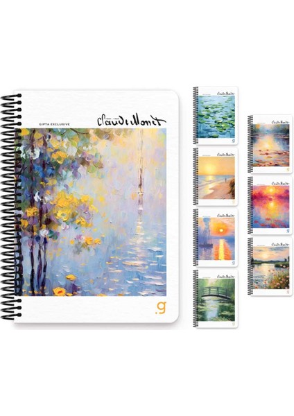 Monet Spiralli Sert Kapak Defter 17X24 100 Yp Çiz. 7005