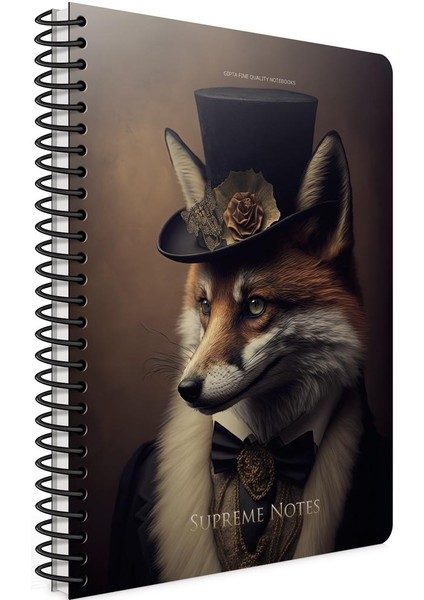 Supreme Notes Spiralli Sert Kapak Defter 17X24 120 Yp Çizgili