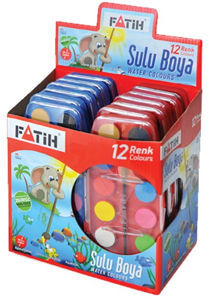 Sulu Boya 12 Renk 24 ml F-12