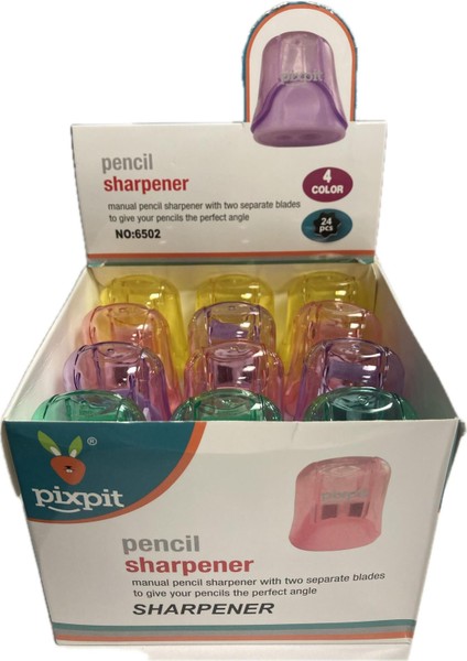 Kalemtraş Çiftli Hazneli Pixpit 6502