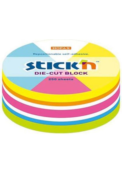 Stickn Yapışkan Notblok 67X67 Neon Yuvar. 250 Yp 21830