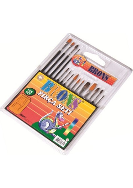 Fırça Seti Sulu Boya ve Yağlı Boya 15 Li BR-249