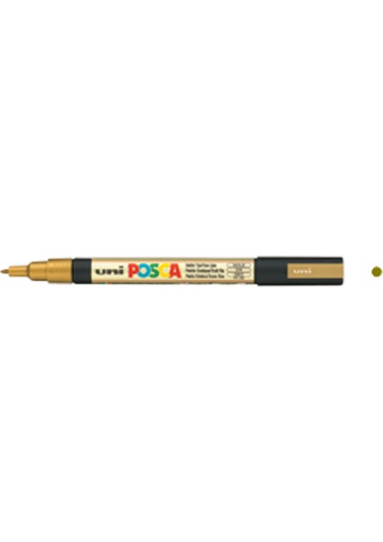 Markör Boyama Posca Su Bazlı Poster 0.9-1.3 mm Altın Pc-3m