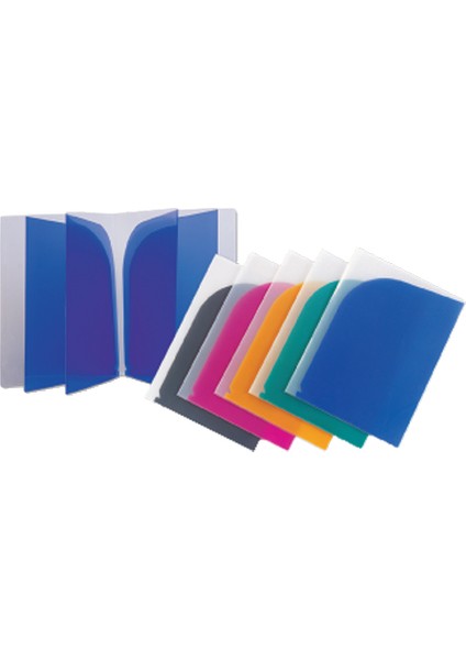 L Tipi Dosya 8 Li Şeffaf Renkler A1729