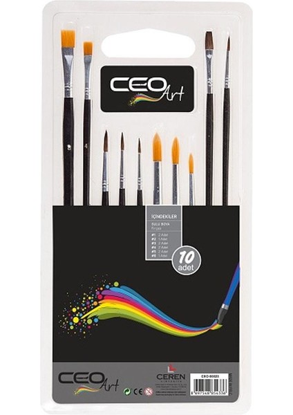 Fırça Seti 10 Lu 1576 CEO00023
