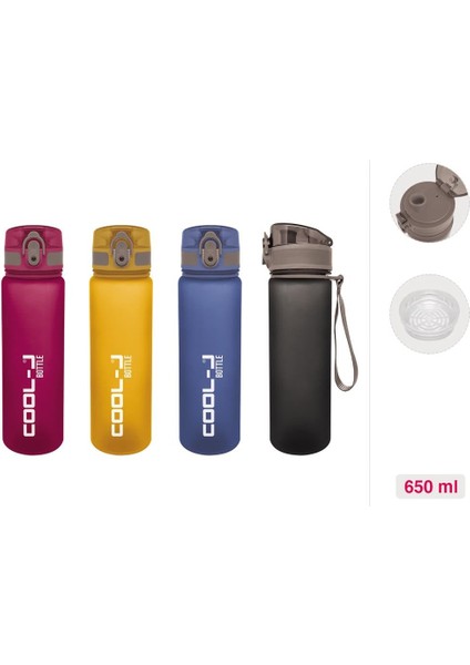 Matara Kilitli 650 ml Pctg 4 Renk Mıx K757800