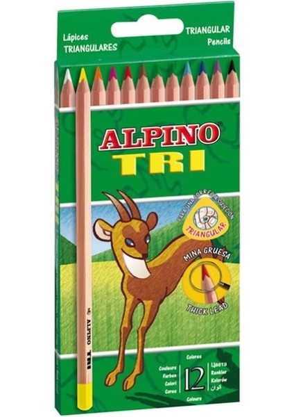 Kuru Boya Maxi Tri 12 Renk AL-2133