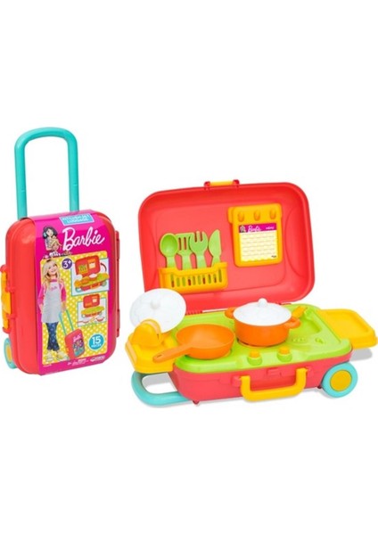 Dede Oyuncak Barbie Mutfak Set Bavulum 03478