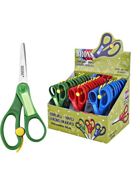 Öğrenci Makası Yaylı Isimlikli BR-703