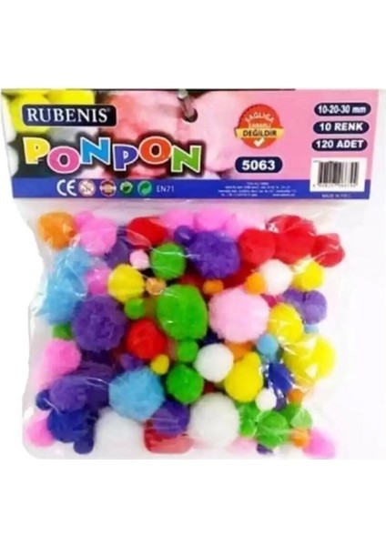Pon Pon 10 Renk Karışık 5063